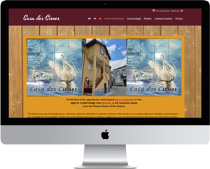 Website Casa dos Cisnes